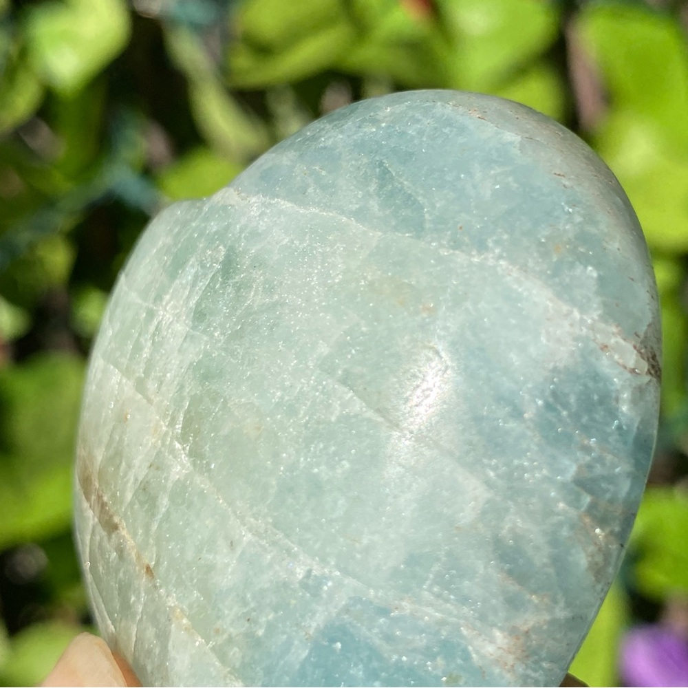 Blue Celestite Heart - Picture 8 of 15